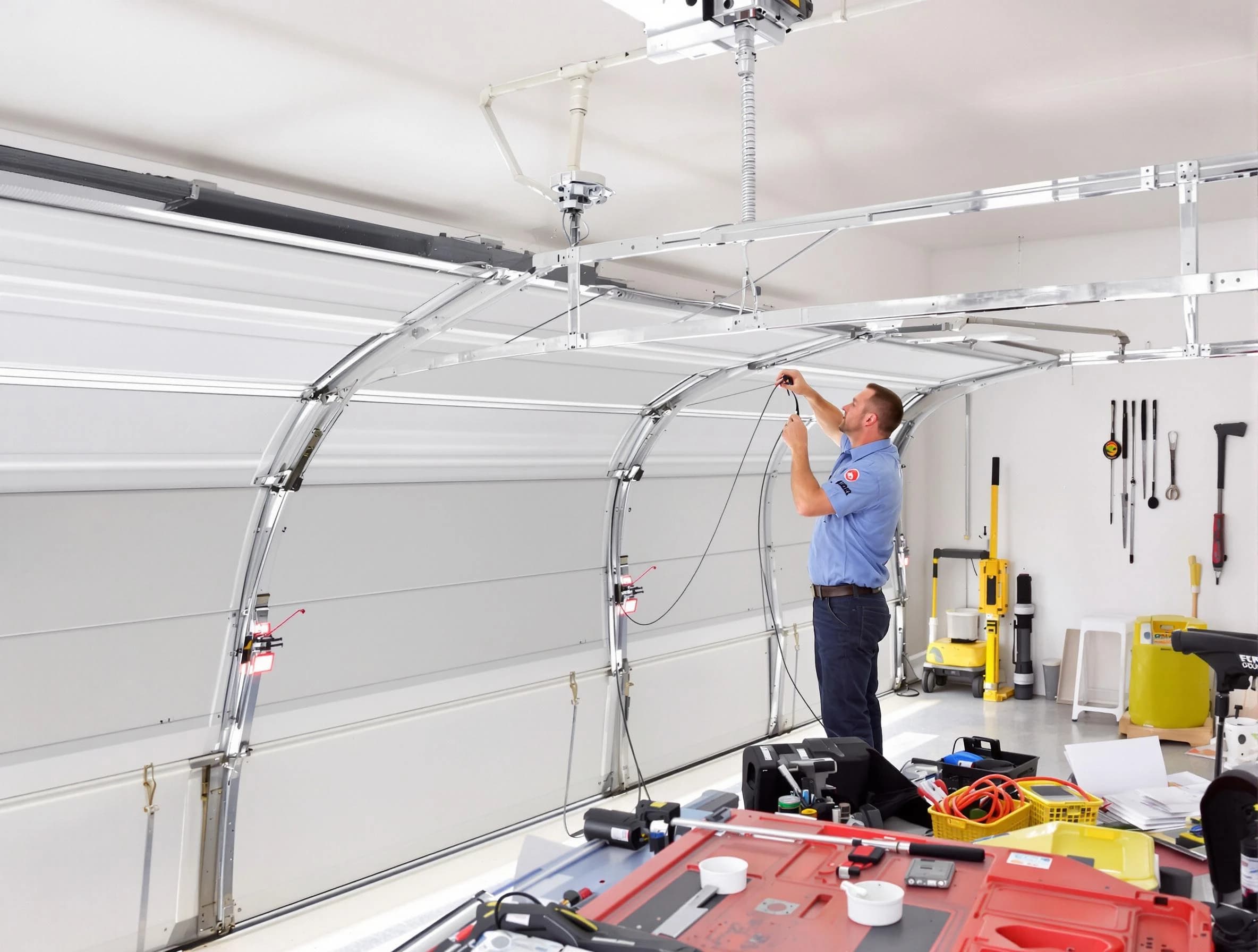 Garage door cable repair service by Clay Garage Door Repair in Clay