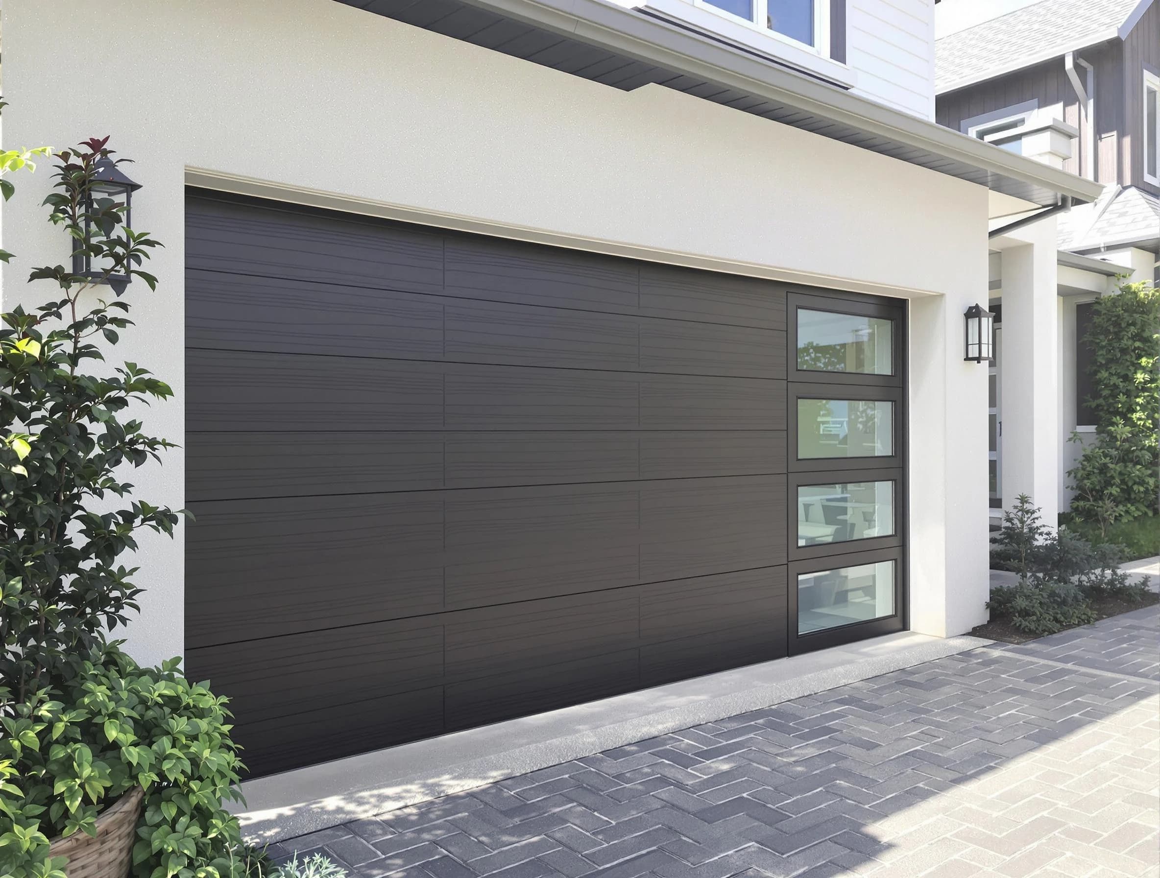Custom garage door installation by Clay Garage Door Repair in Clay