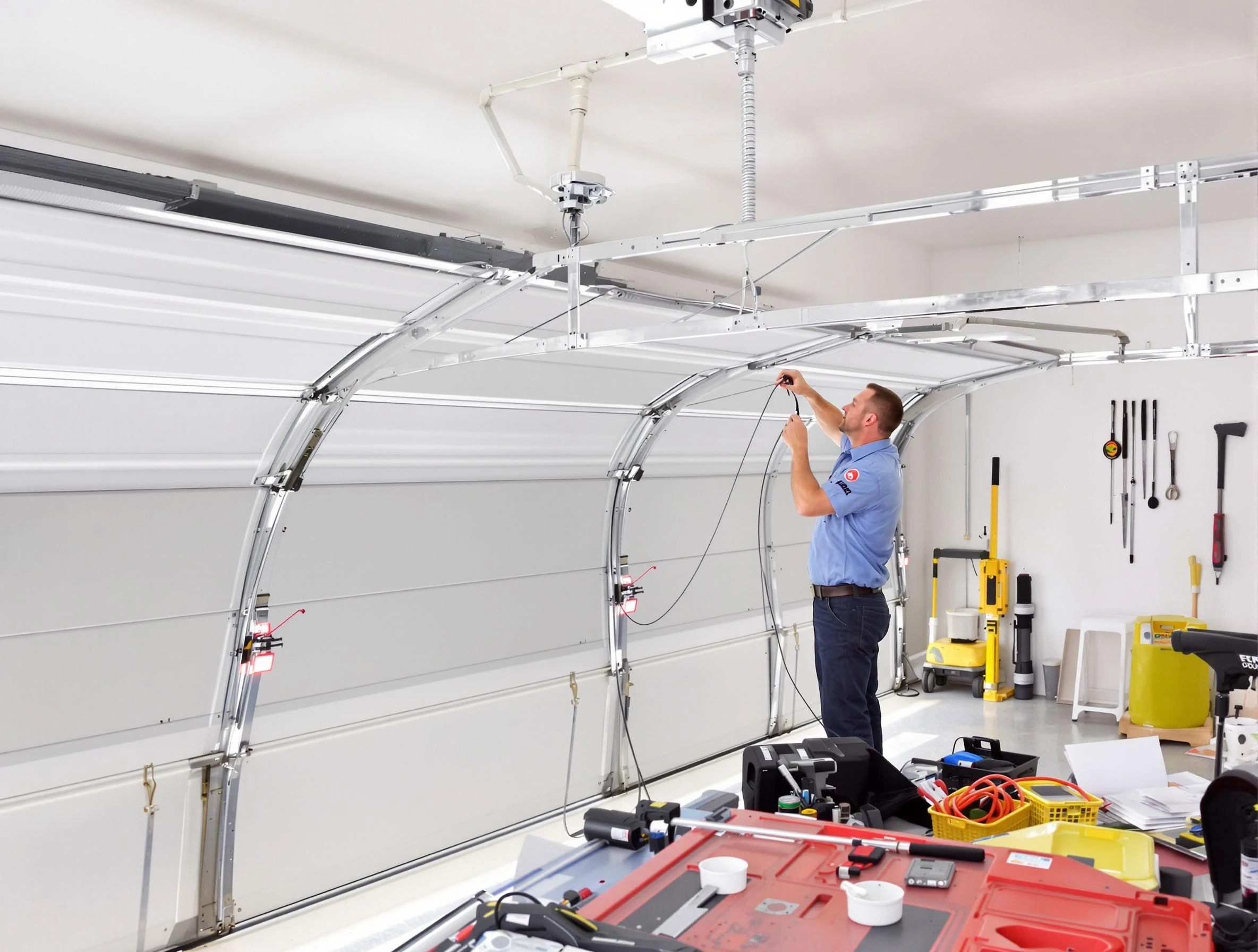 Garage door cable repair service by Clay Garage Door Repair in Clay