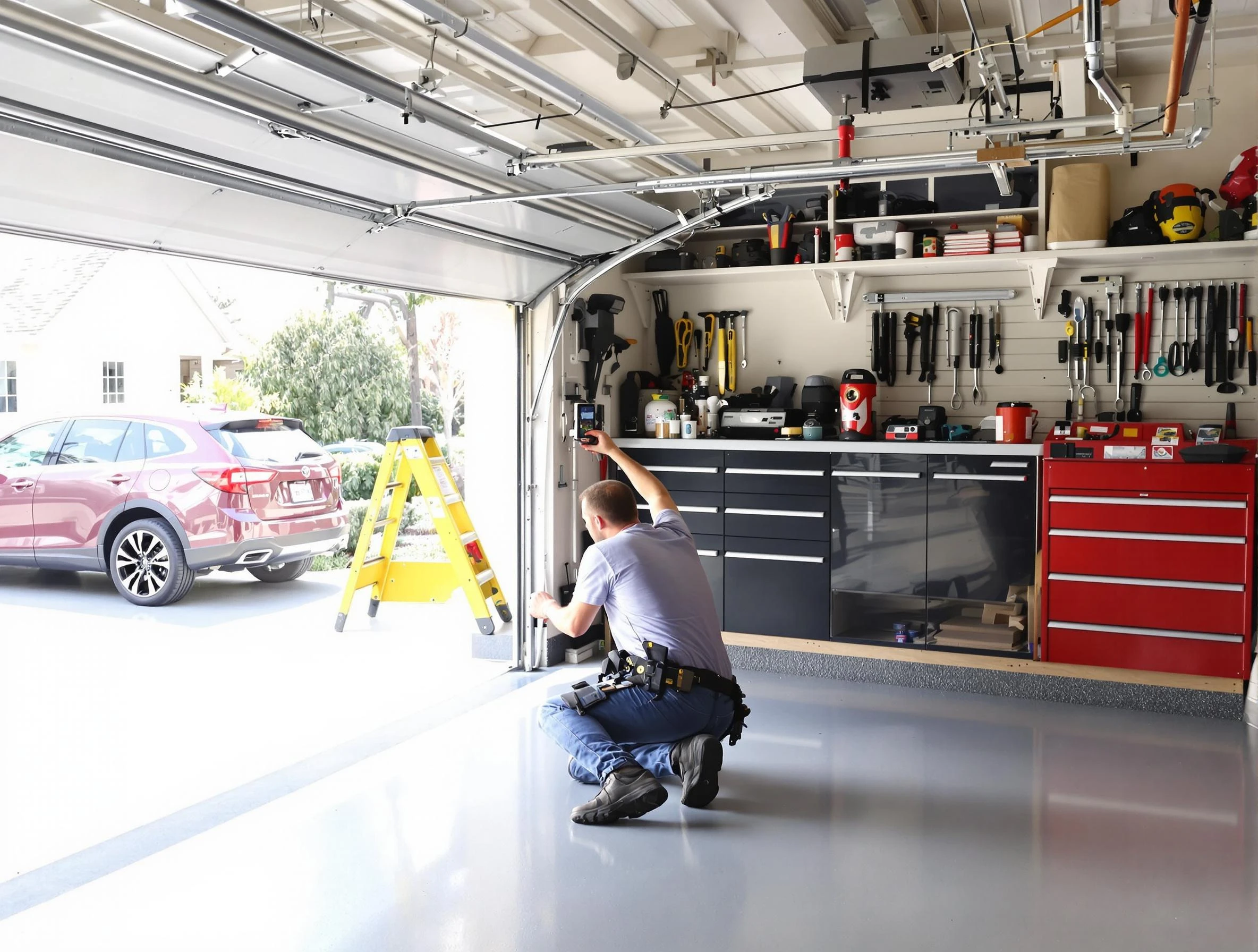 Local garage door repair service by Clay Garage Door Repair in Clay