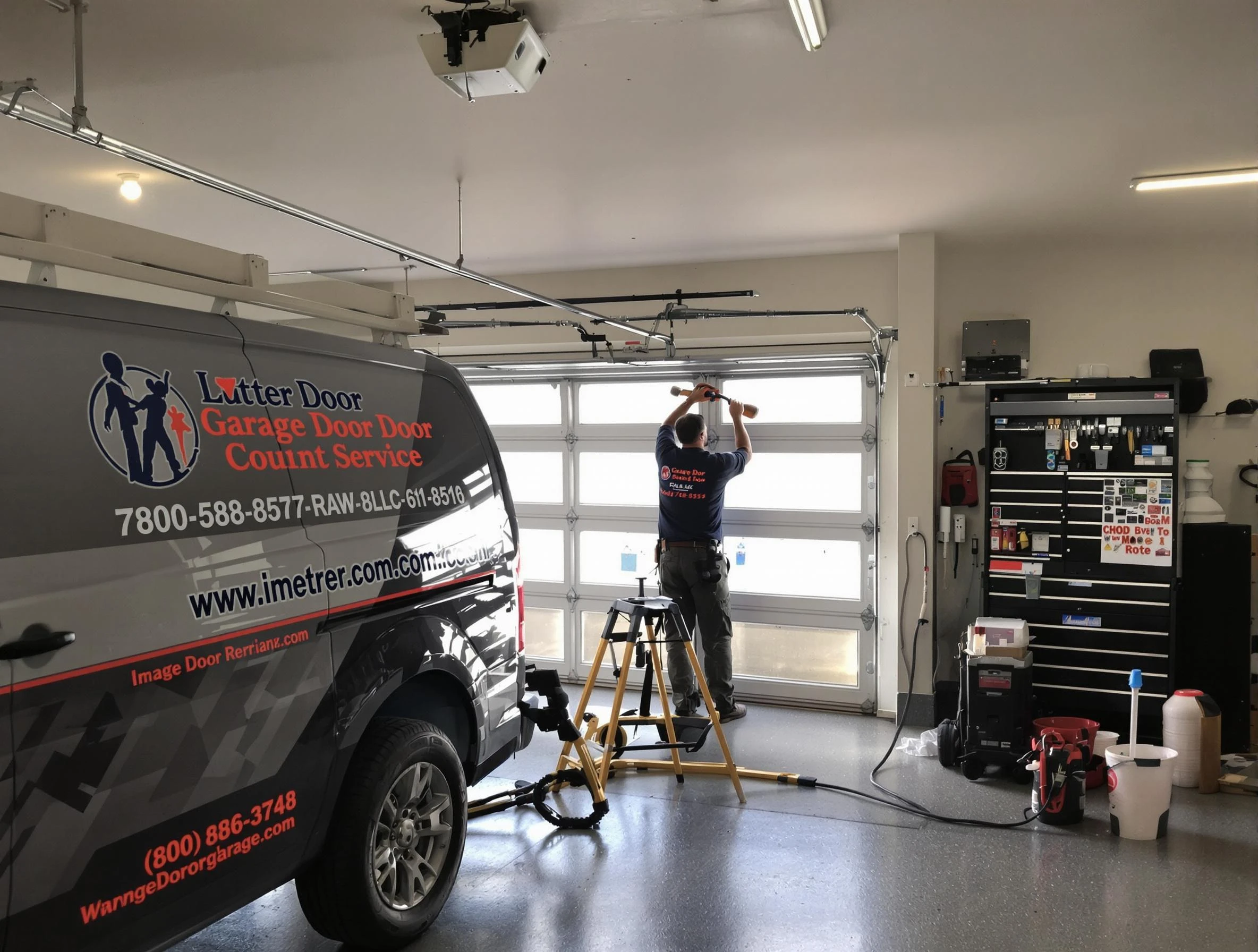 Clay Garage Door Repair team performing same-day garage door repair in Clay