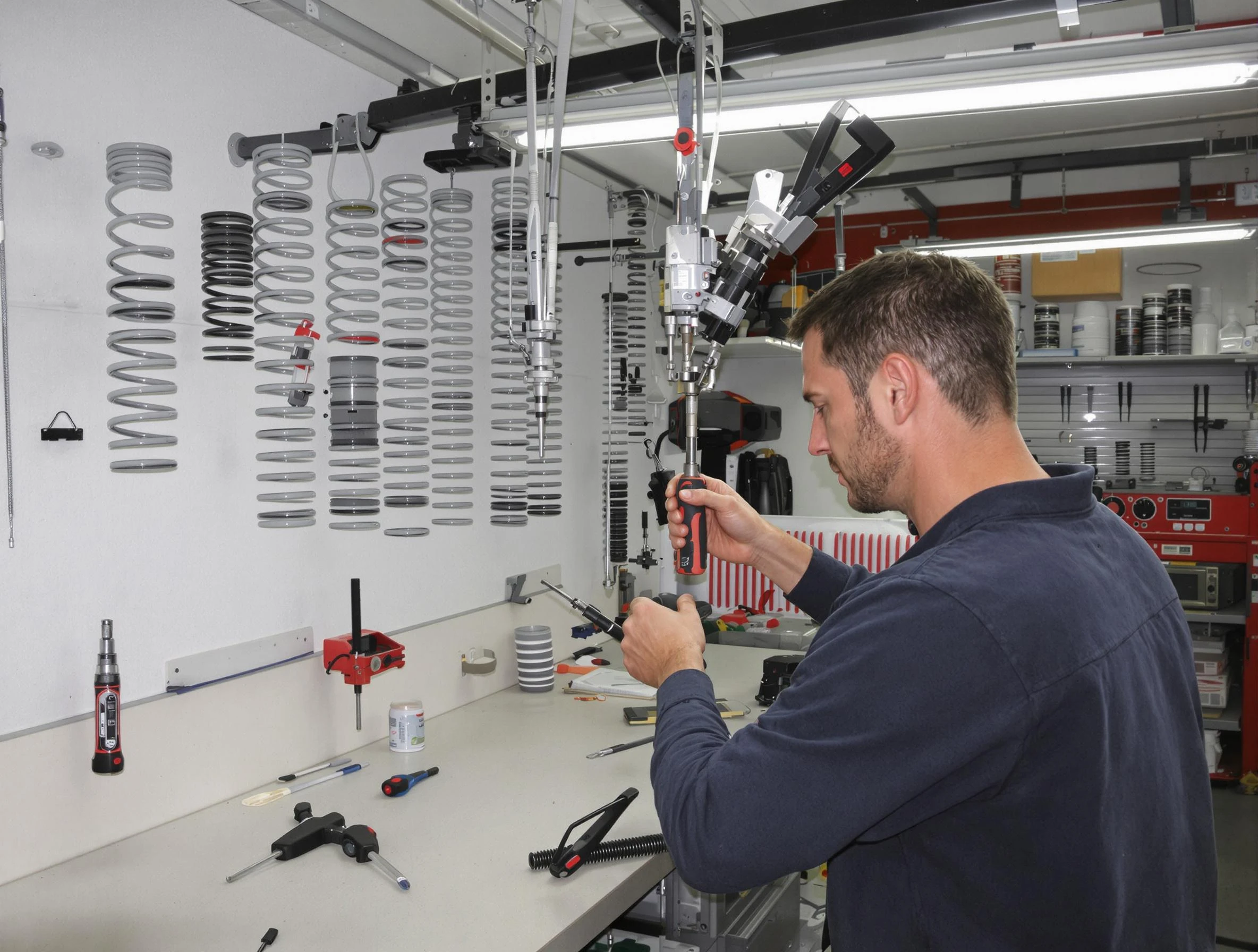 Clay Garage Door Repair safety certified technician performing precision spring replacement in Clay